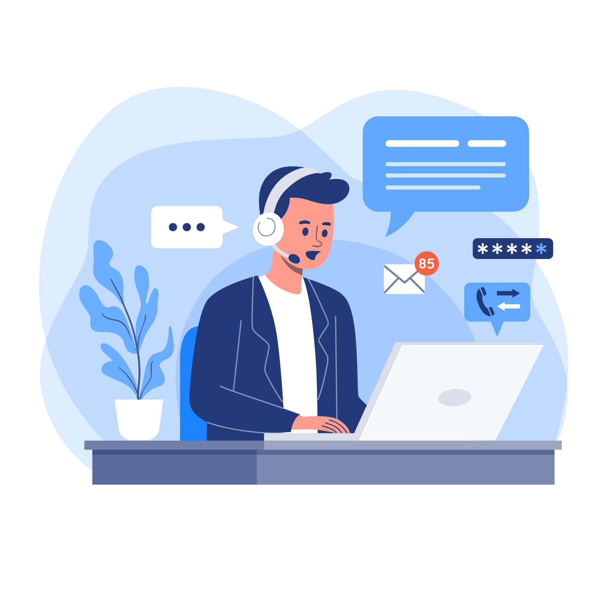 AI Customer Service Agent in action